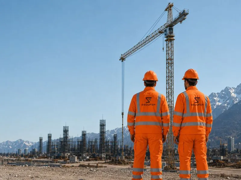Von Secufer gesicherte Bahnbaustelle in der Westschweiz