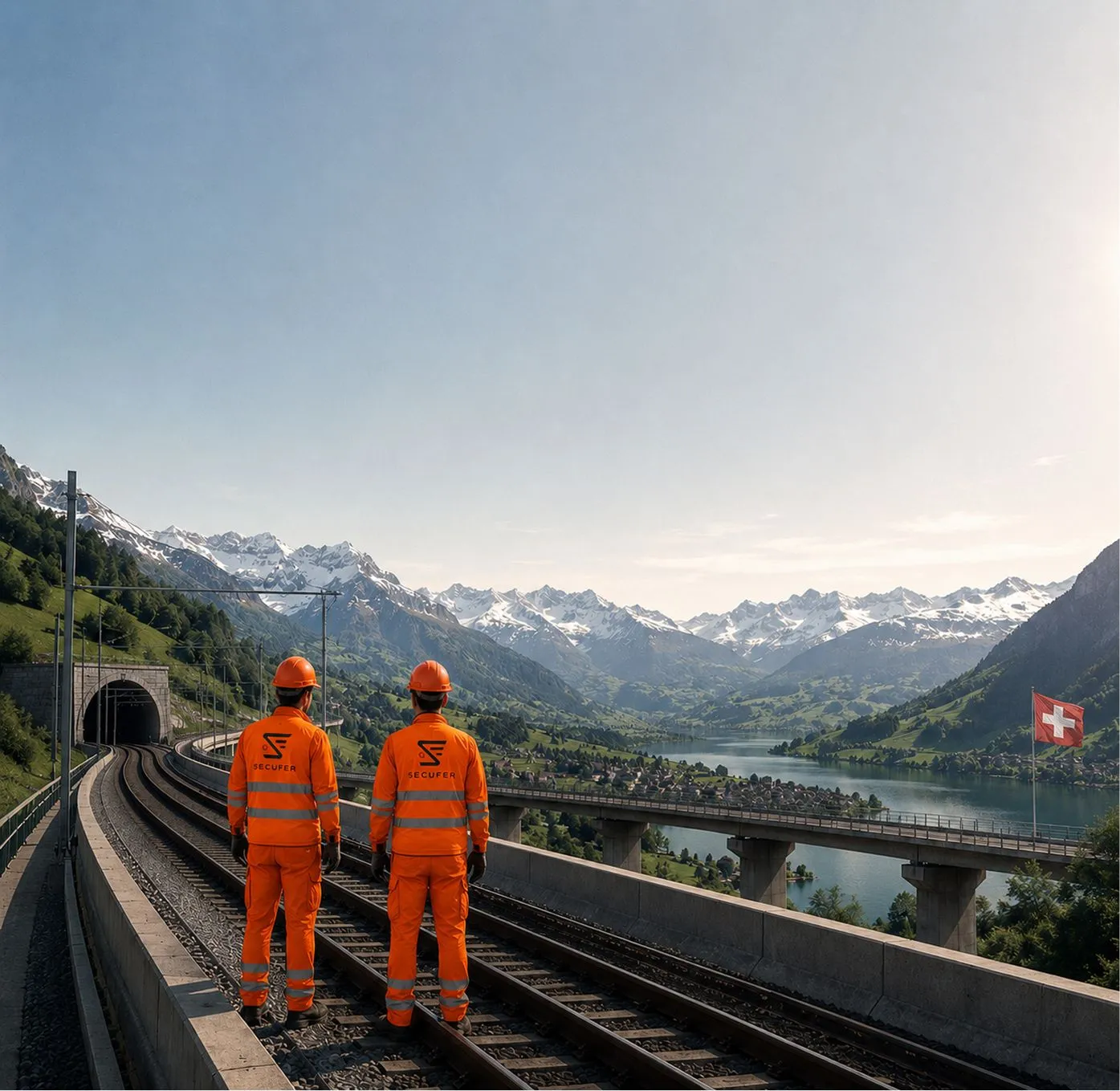 Qualifiziertes Secufer-Team auf einer Schweizer Baustelle